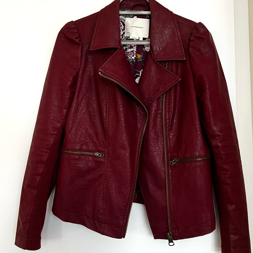 Anthropologie Faux Leather Jacket